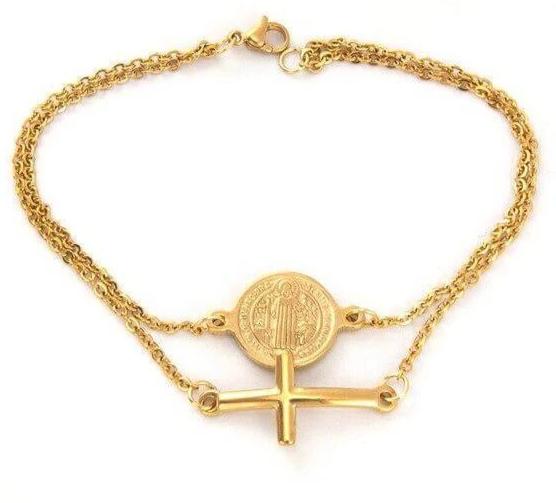 Bracelet Médaille Religieuse St Benoît