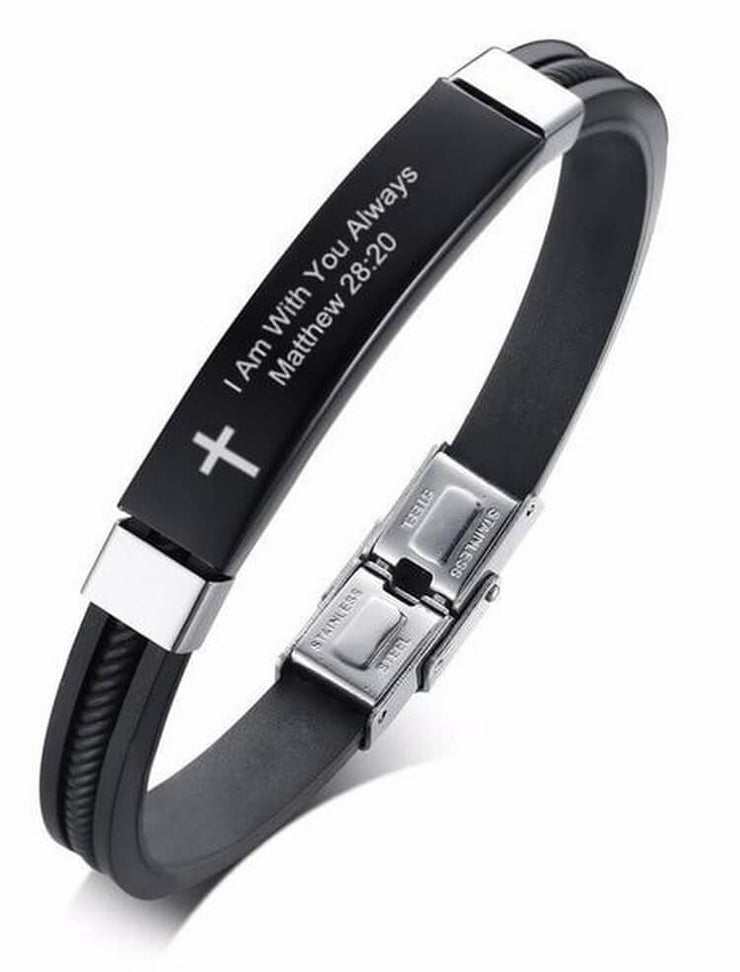 BRACELET RELIGIEUX BIBLIQUE VERSET MATTHIEU