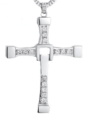 COLLIER CROIX HOMME ARGENT MASSIF 925