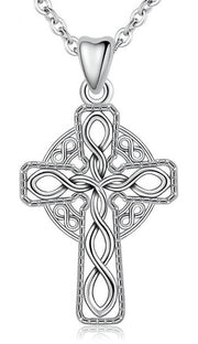 PENDENTIF CROIX CELTIQUE ARGENT MASSIF