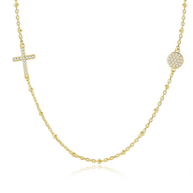 Collier Croix Horizontale Femme