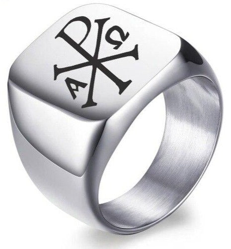 BAGUE-CHI-RHO-ARGENT